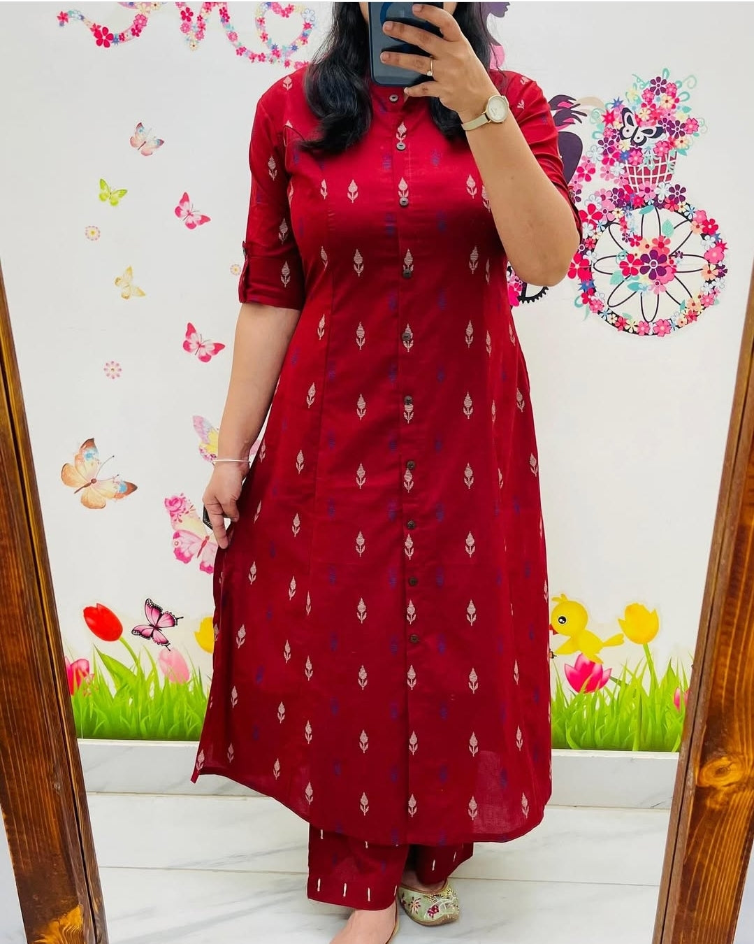 Women's Cotton Sanganer Floral Print Co-Ords Set