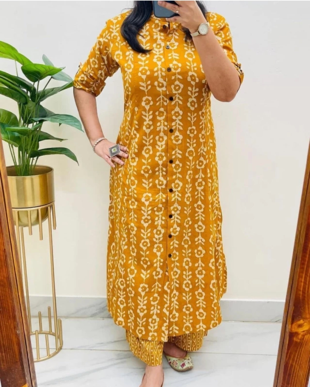 Women's Cotton Jaipuri Floral Print Floral Print Co-Ords Set