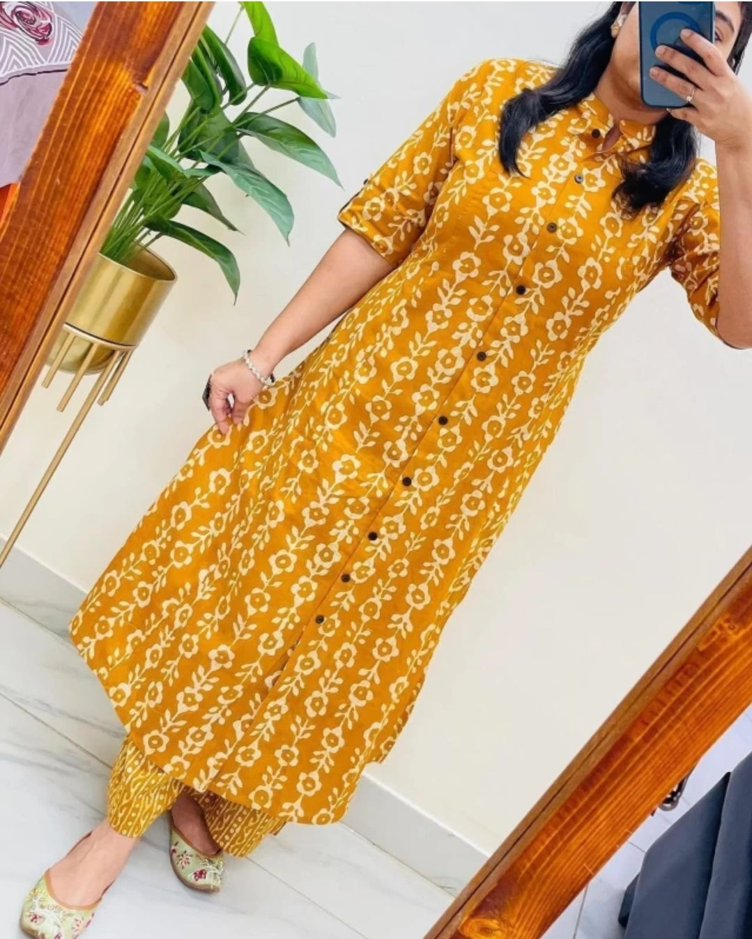 Women's Cotton Jaipuri Floral Print Floral Print Co-Ords Set