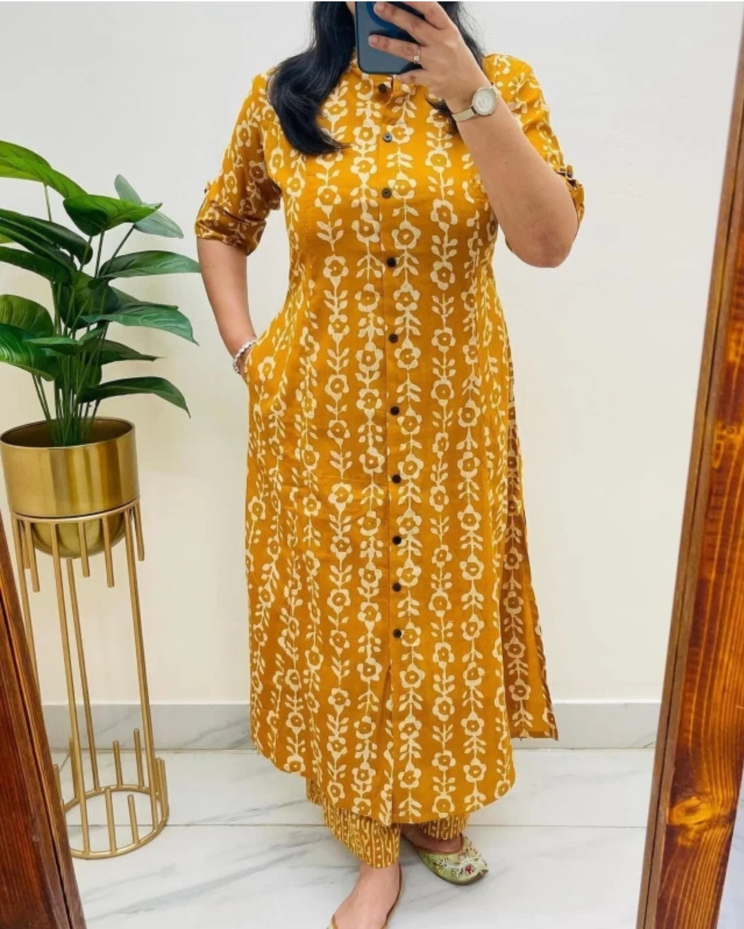 Women's Cotton Jaipuri Floral Print Floral Print Co-Ords Set