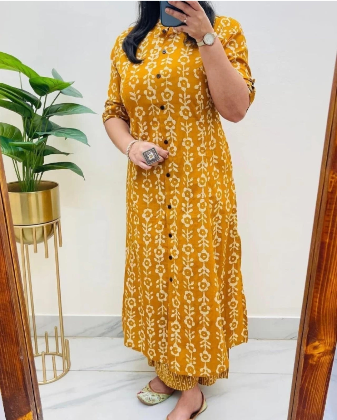Women's Cotton Jaipuri Floral Print Floral Print Co-Ords Set