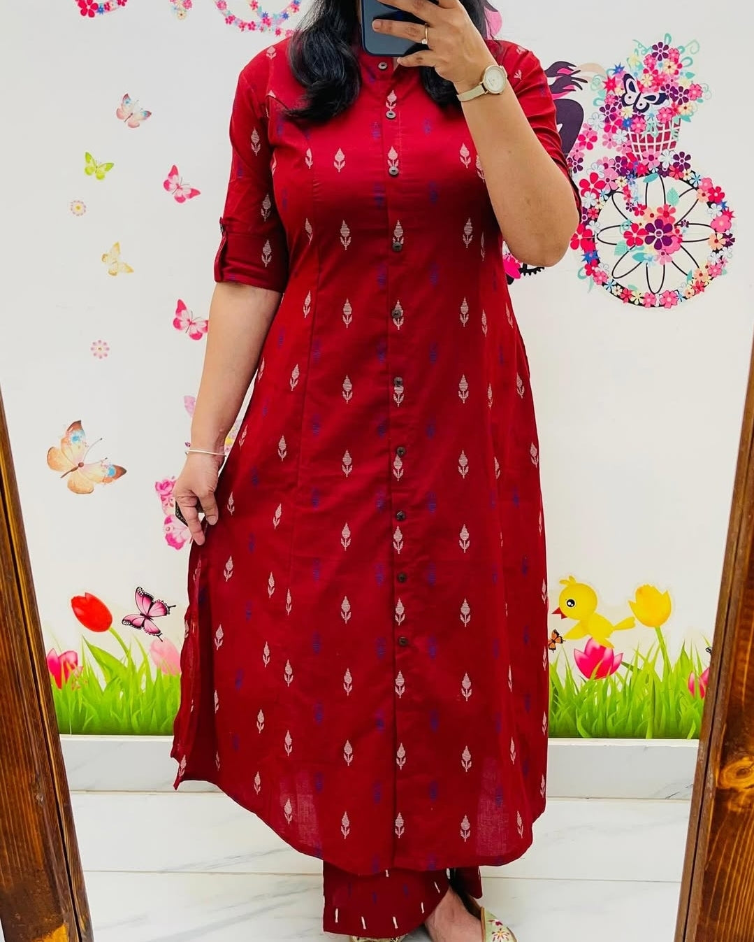 Women's Cotton Sanganer Floral Print Co-Ords Set