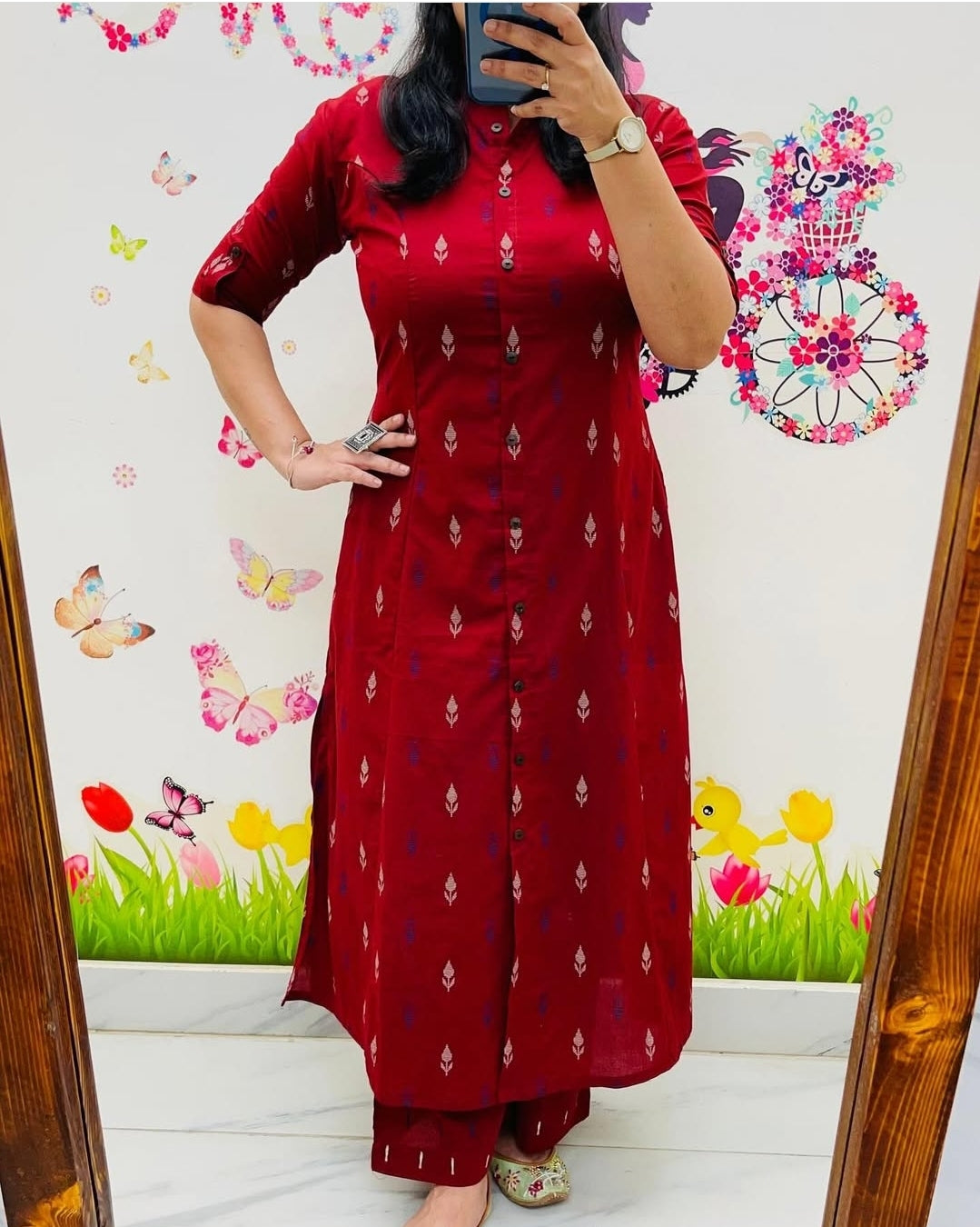 Women's Cotton Sanganer Floral Print Co-Ords Set