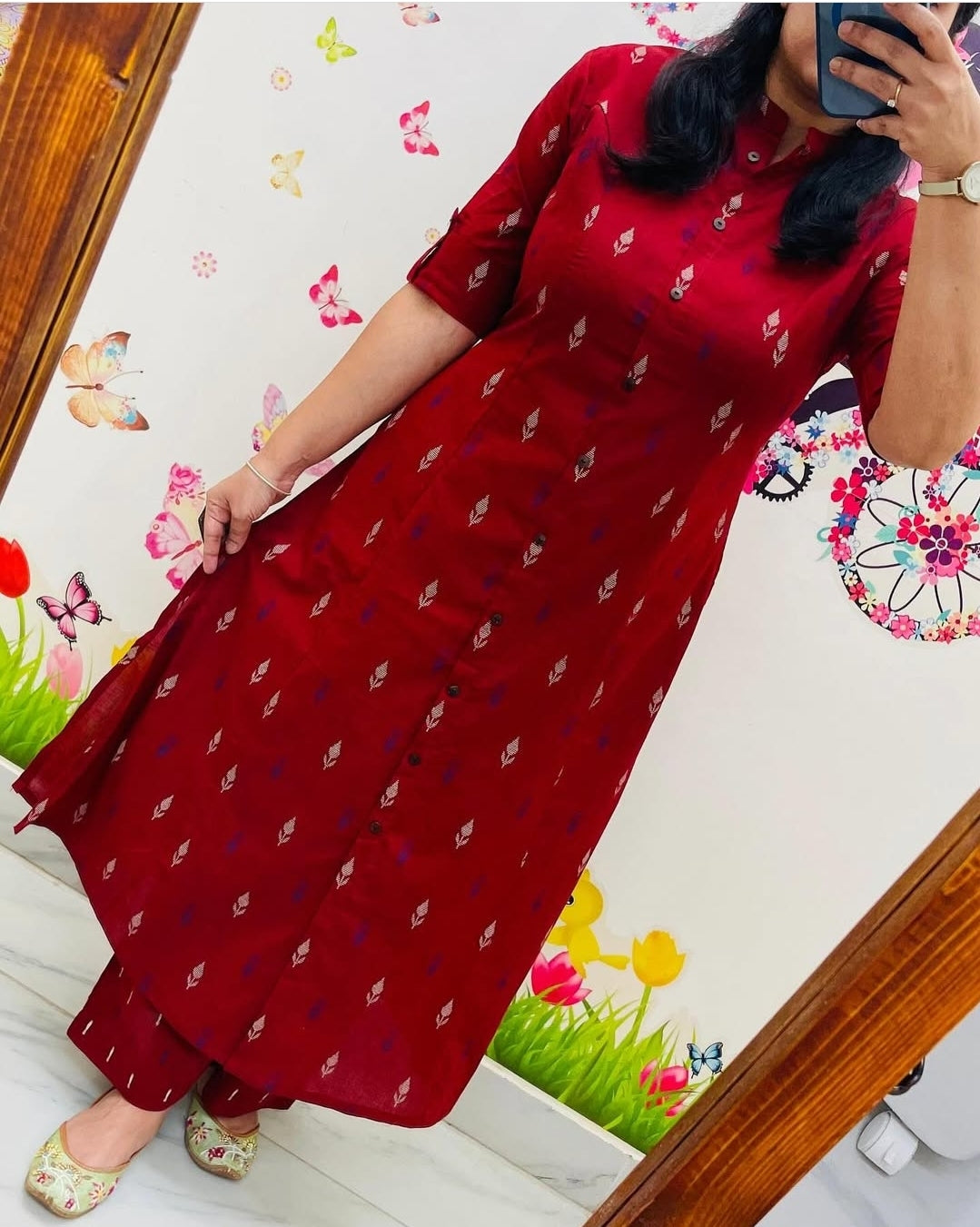 Women's Cotton Sanganer Floral Print Co-Ords Set