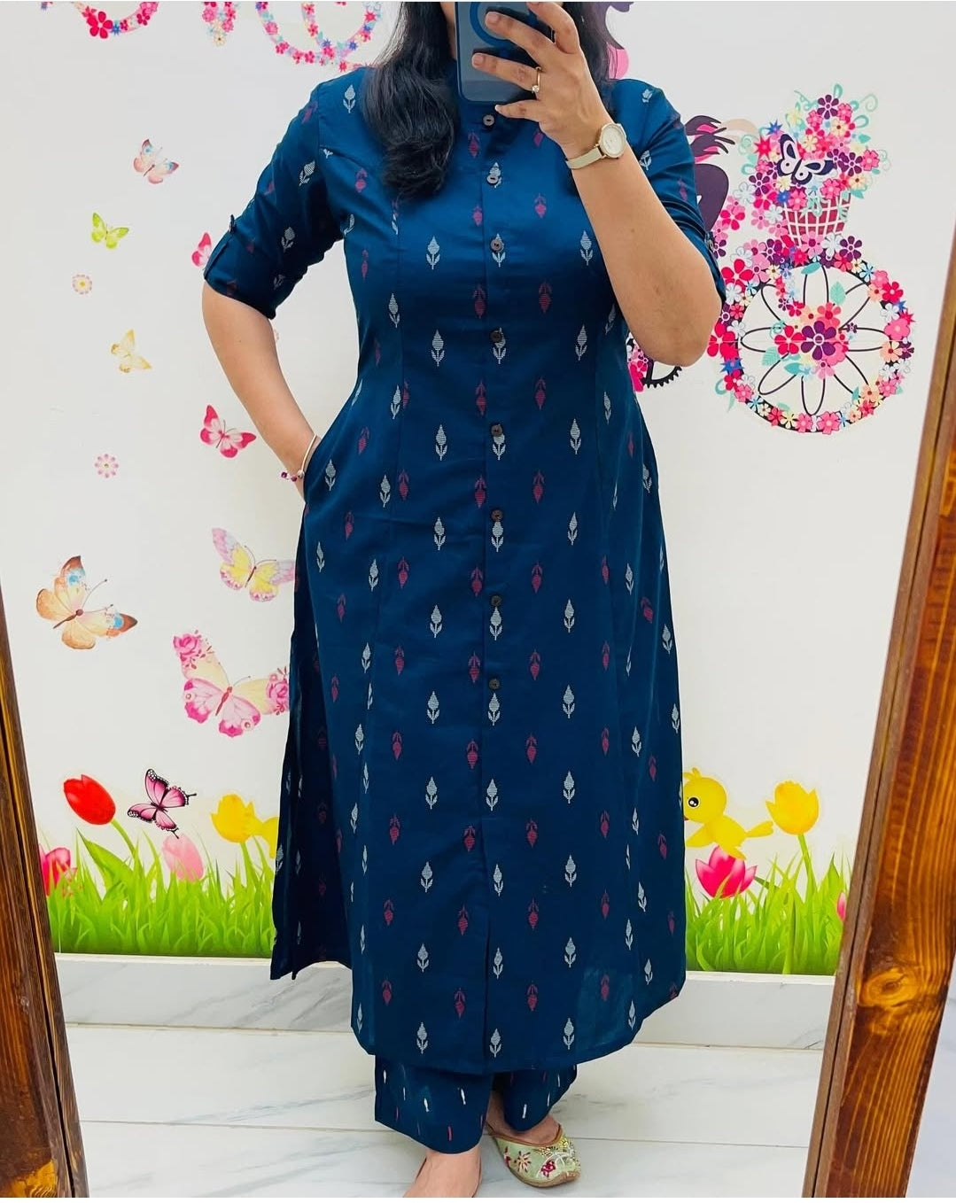 Women's Cotton Sanganer Floral Print Co-Ords Set
