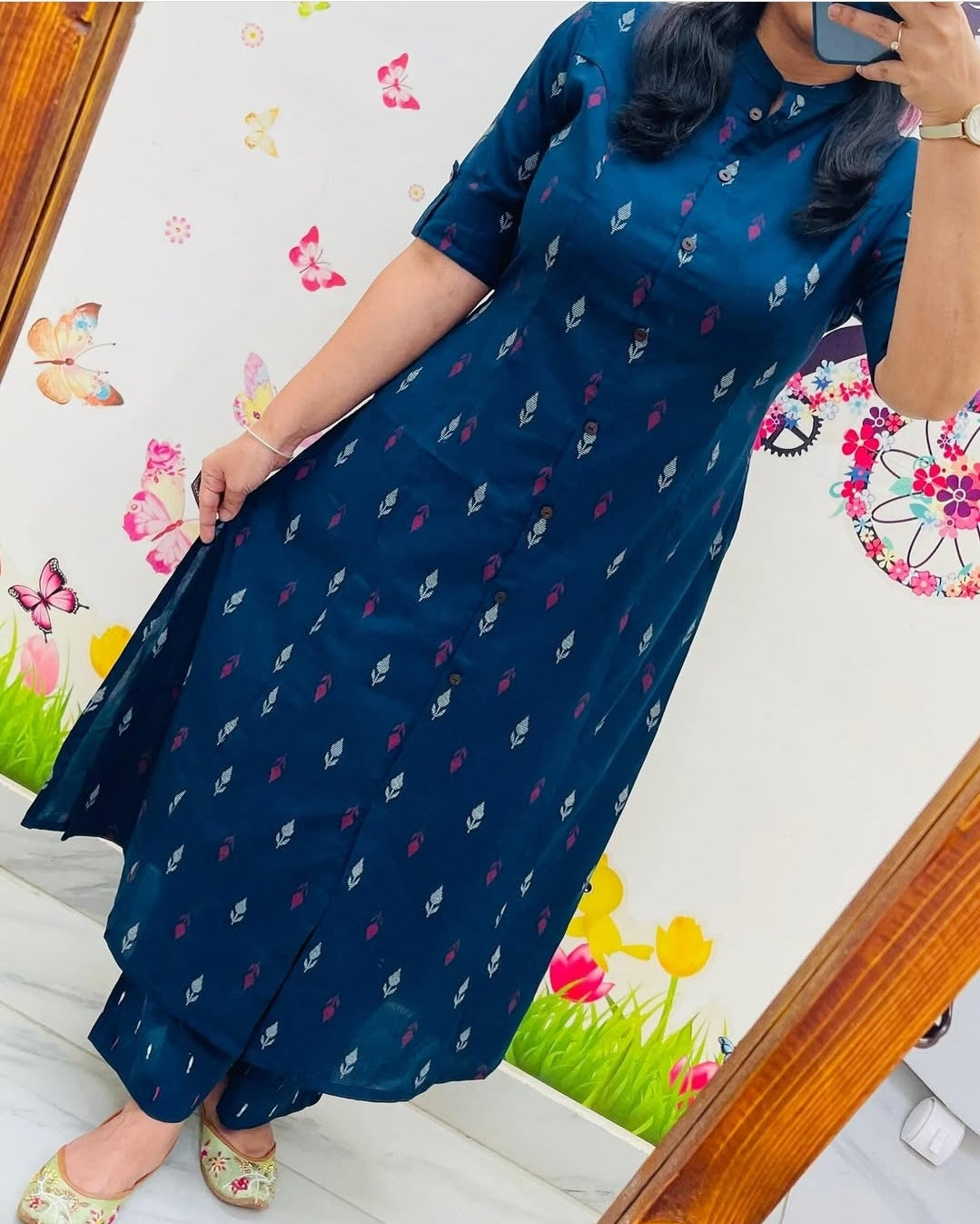 Women's Cotton Sanganer Floral Print Co-Ords Set