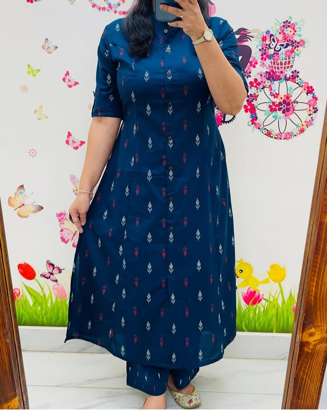 Women's Cotton Sanganer Floral Print Co-Ords Set