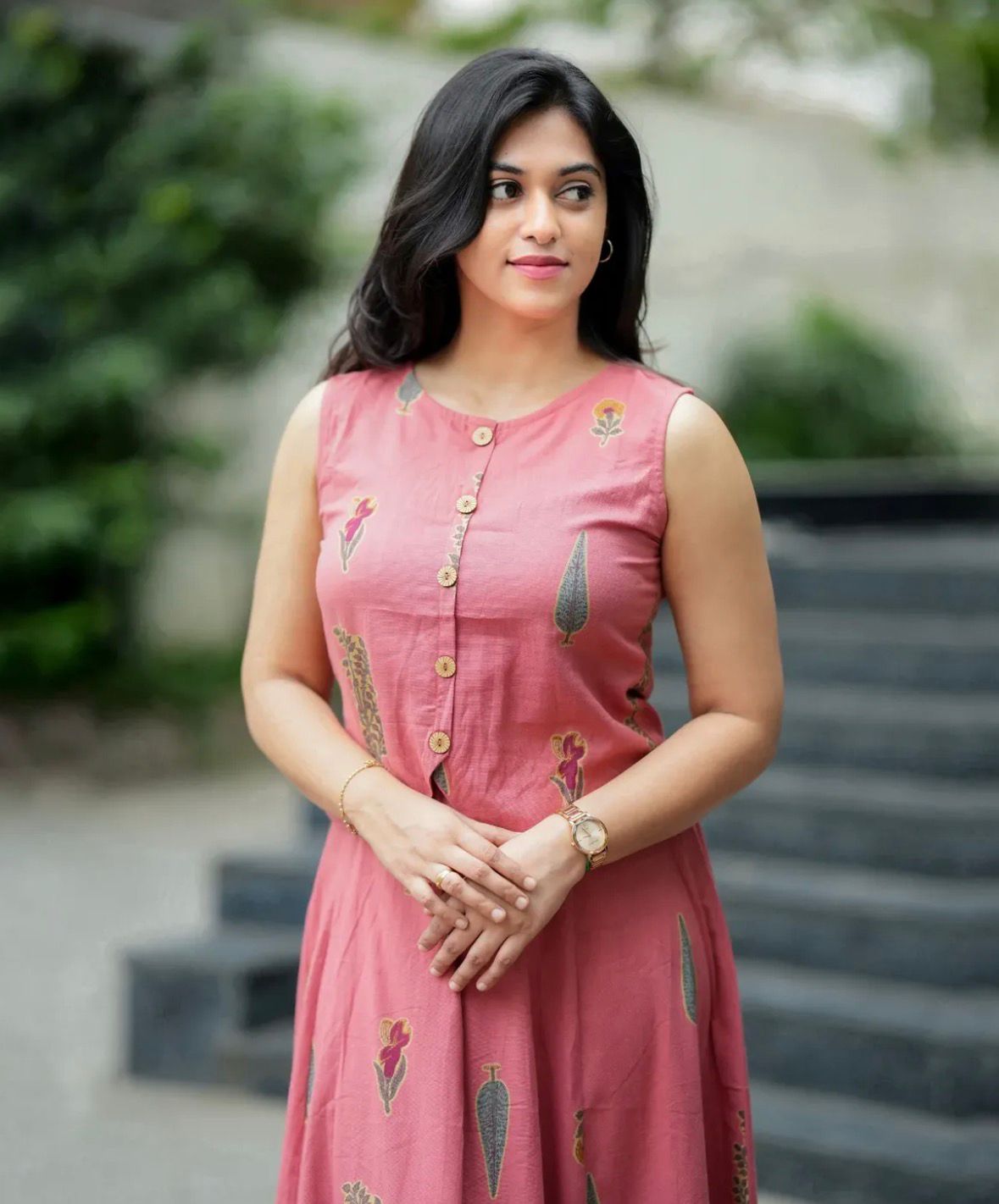 Rosy Blush top with skirt set